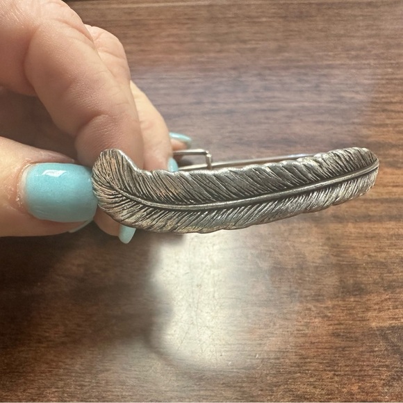 Alex and Ani Leaf Cuff Charm Bracelet - Picture 2 of 3